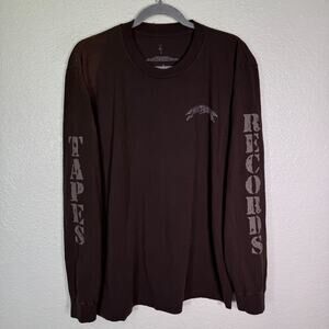 Cactus Jack JackBoys 2 Shirt Mens Large Tapes Records Travis Scott Brown